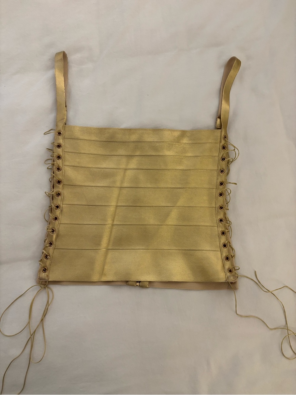 ✨ Jaded London Idol Metallic Bandage Corset Top - Gold ✨ - Picture 5 of 8